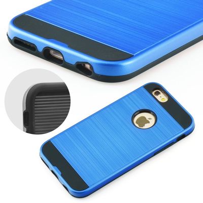  MOTO Hülle Etui Cover TPU Back Case Schutzhülle iPhone 7 Plus BLAU