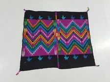 Vintage Traditional Guatemalan Handwoven Huipil 33x28 inches