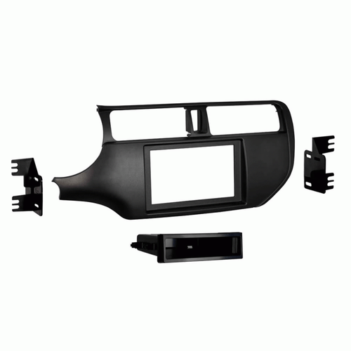 Fits Kia Rio 2016-2017 DIN Stereo Radio Install Dash Kit Matte w/o Push Start - Picture 2 of 3