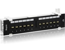 Rapink Patch Panel 12 Port Cat6 10G Support