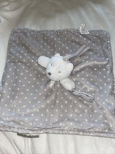 Blankets Beyond Bear Grey White Polka Dot Lovey Lovie Pacifier Holder Blankie