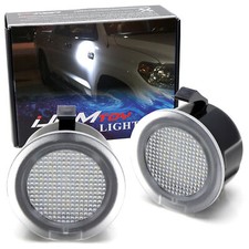White Led Under Side Mirror Puddle Lights For 2007-2021 Toyota Tundra Sequoia