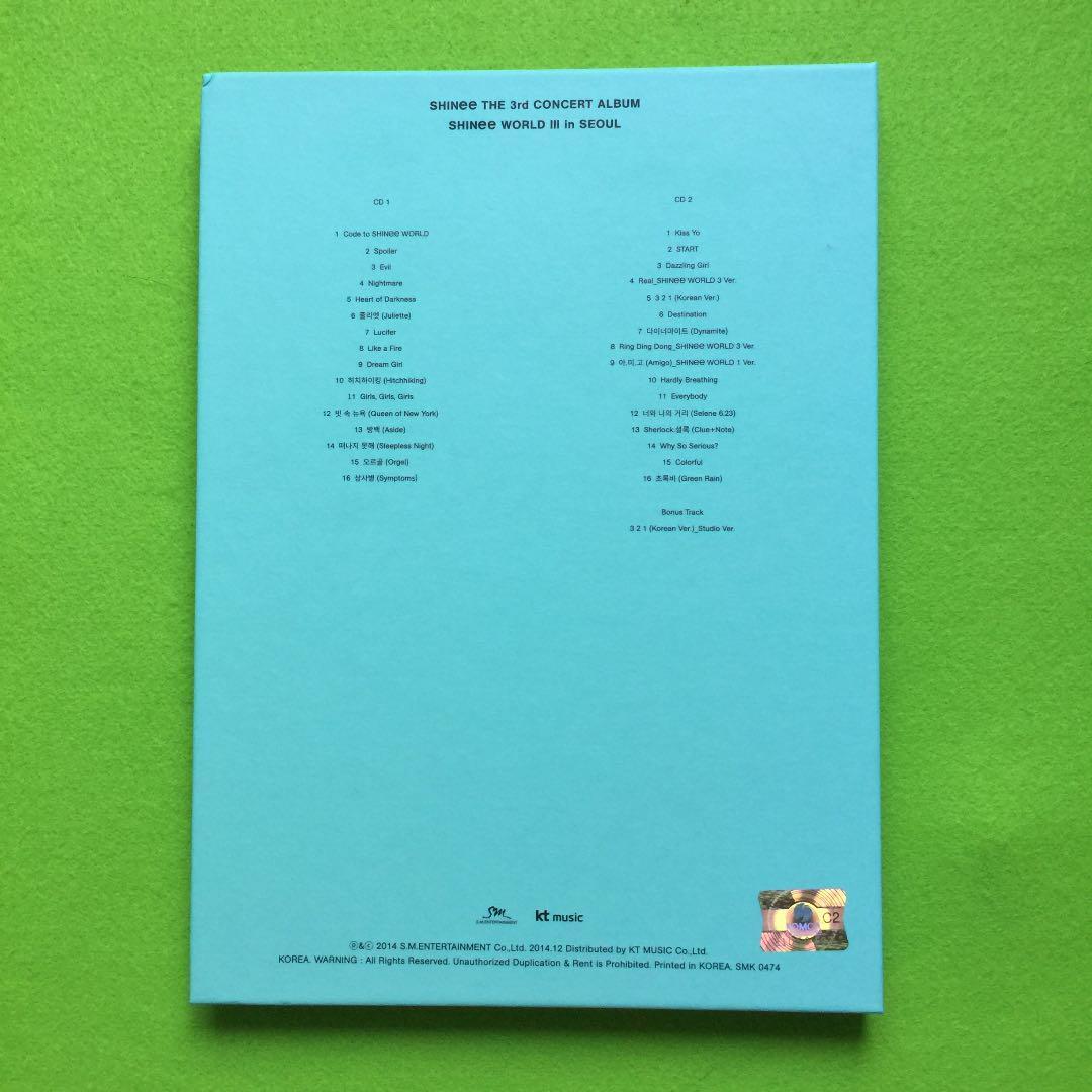 SHINee WORLD III IN SEOUL THE 3rd concert ALBUM CD Photobook