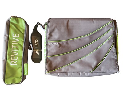 Revitive Pack Sac Padded 4 Devices & Accessories Holds Foot Massager Green Gray