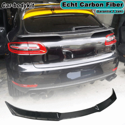 Carbon Fiber Rear Spoiler Trunk Rear Wing Spoiler Lip For Porsche Macan 2014-20