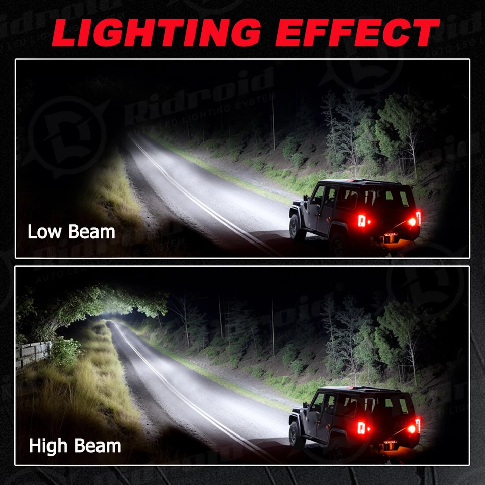 Faro LED PUNTO DRL alto/bajo para moto Suzuki DRZ400SM DRZ400S DRZ250 4x6" Foto 3 de 4