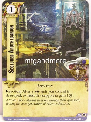 Warhammer 40000 Conquest LCG - Secluded Apothecarion  #074 - Zogwort's Curse