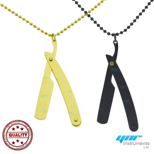 YNR Barber Necklace Vintage Jewellery Razor Beaded Chain Aluminium eBay