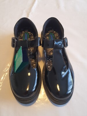 Damenschuhe UK6.5 Pod Mary Jane schwarz Patent EU40