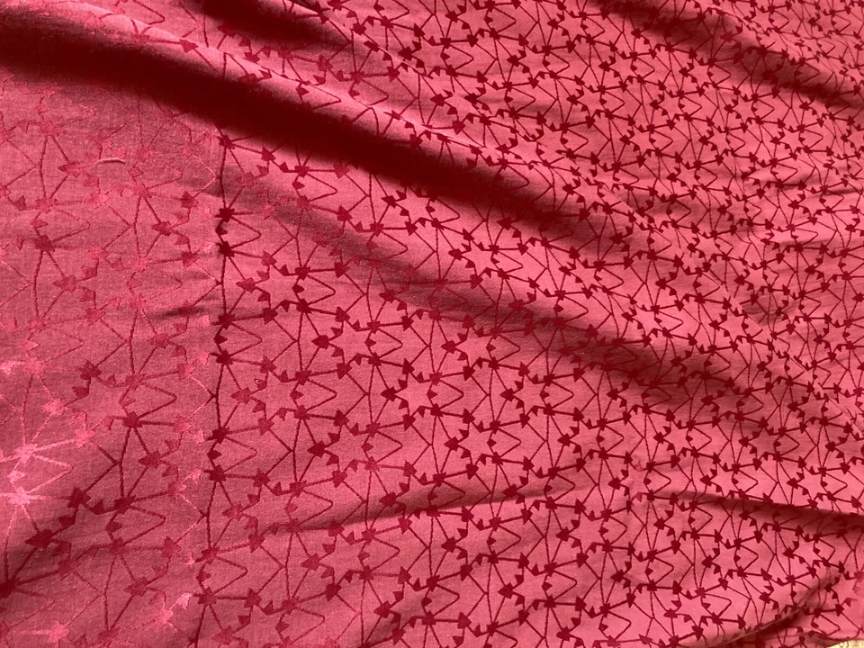 Vintage Zeitlos schöne Tischdecken /-läufer SET - 4tlg Weinrot Beige - Bild 4 von 4