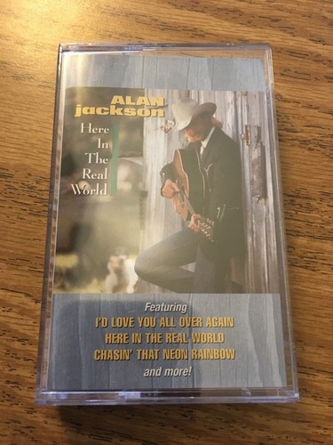 Alan Jackson "Here in the Real World" (Cassette Tape, 1989, Arista) 90's Country - 第 1/5 張圖片