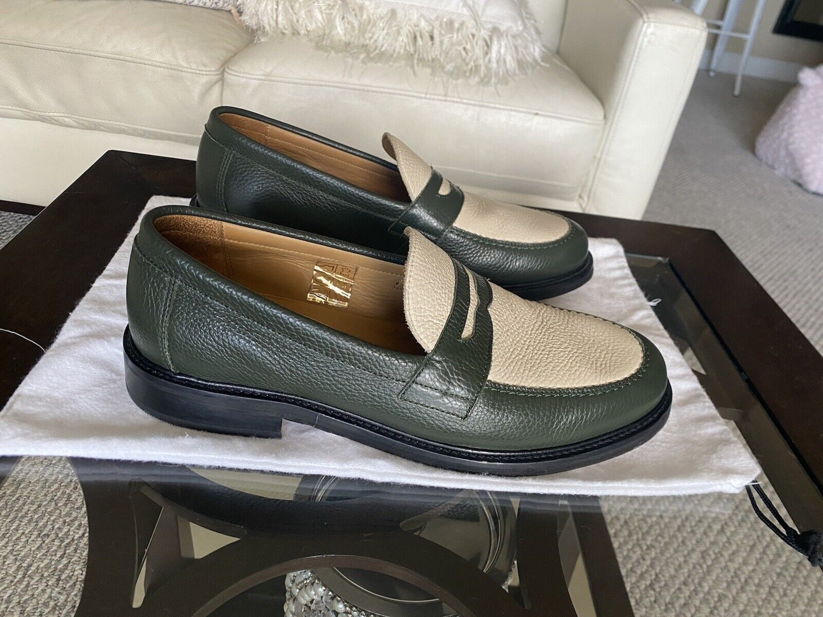 Authentic Aimé Leon Dore Penny Loafer SS21 in Green, ALD Penny Loafers ...