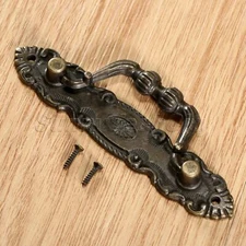 Vintage Antique Bronze Cabinet Wardrobe Cupboard Drawer Pull Ring Handle Knobs