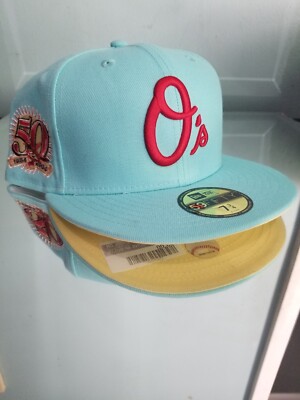 Topperz 7 3/4 New Era Baltimore Orioles Fitted Cap.