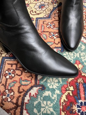 Celine , Jacno 60 Boots Dyed Black in Dyed Black ***Originally