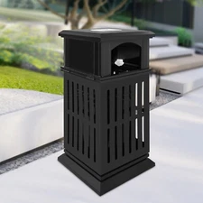 Outdoor Trash Can Commercial Garbage Bin Heavy Duty Yard Garage Waste Container