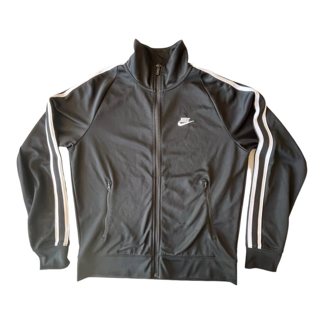 Nike Sportswear N98 Tribute Track Jacket SZ Medium Black Soccer