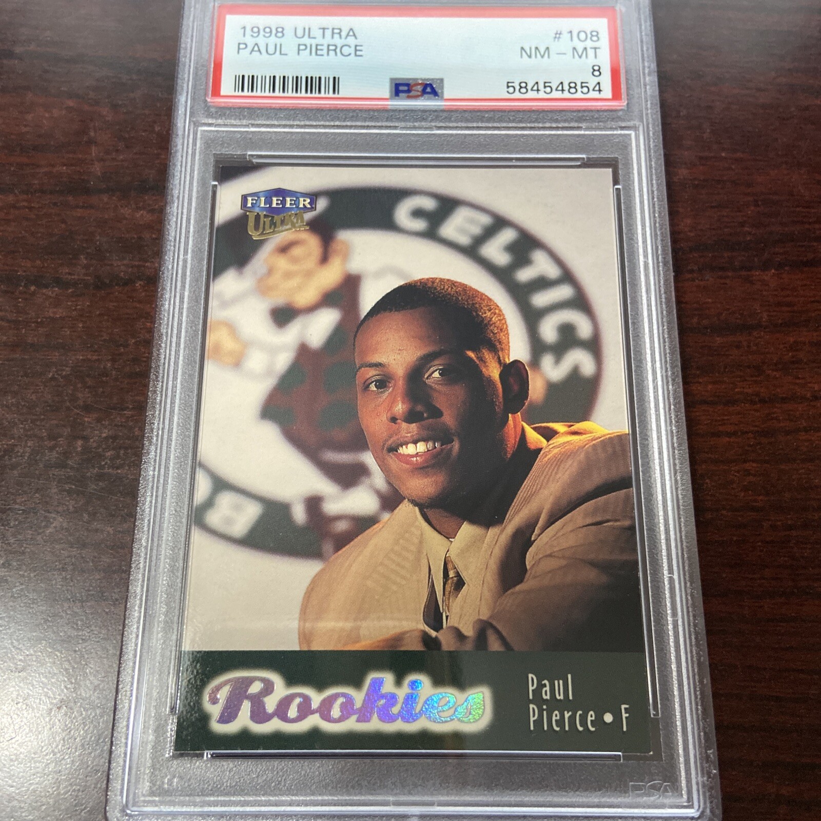 1998 Ultra Paul Pierce PSA 8 Rookie RC Celtics #108