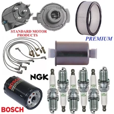 Tune Up Kit Filters Cap Wire Spark Plugs For CHEVY C1500 V6 4.3L; TBI 1992-1995