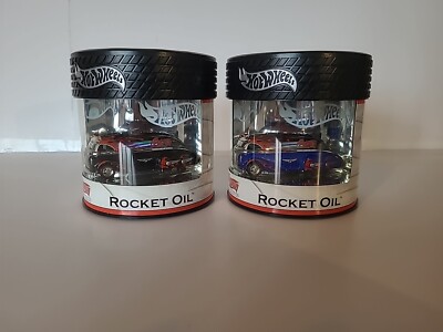 2005 Hot wheels RLC Petersen Museum Rocket Oil LOT X2 Oil Cans