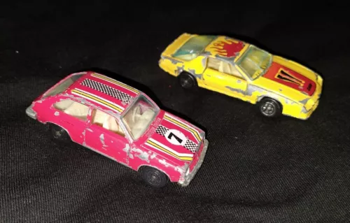 Yatming 1071 and 1086 Vintage  #7 Chevette Hatchback and Camaro 