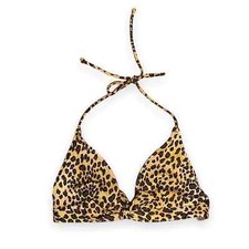 Victorias Secret Leopard print bikini top Size medium