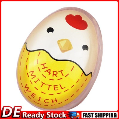 Color Changing Boiled Egg Timer Kitchen Cooking Yummy Alarm Tool (Yellow) DE