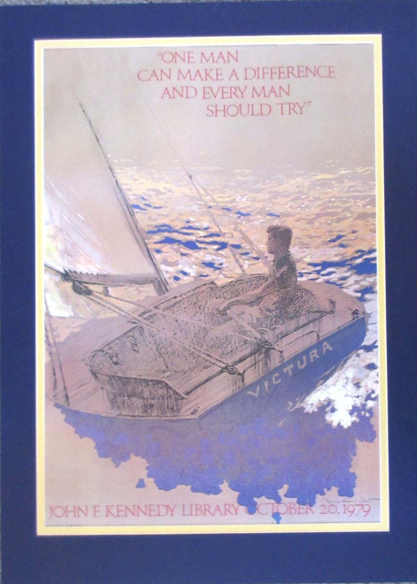John F Kennedy Jamie Wyeth Litho Poster JFK Library 1979