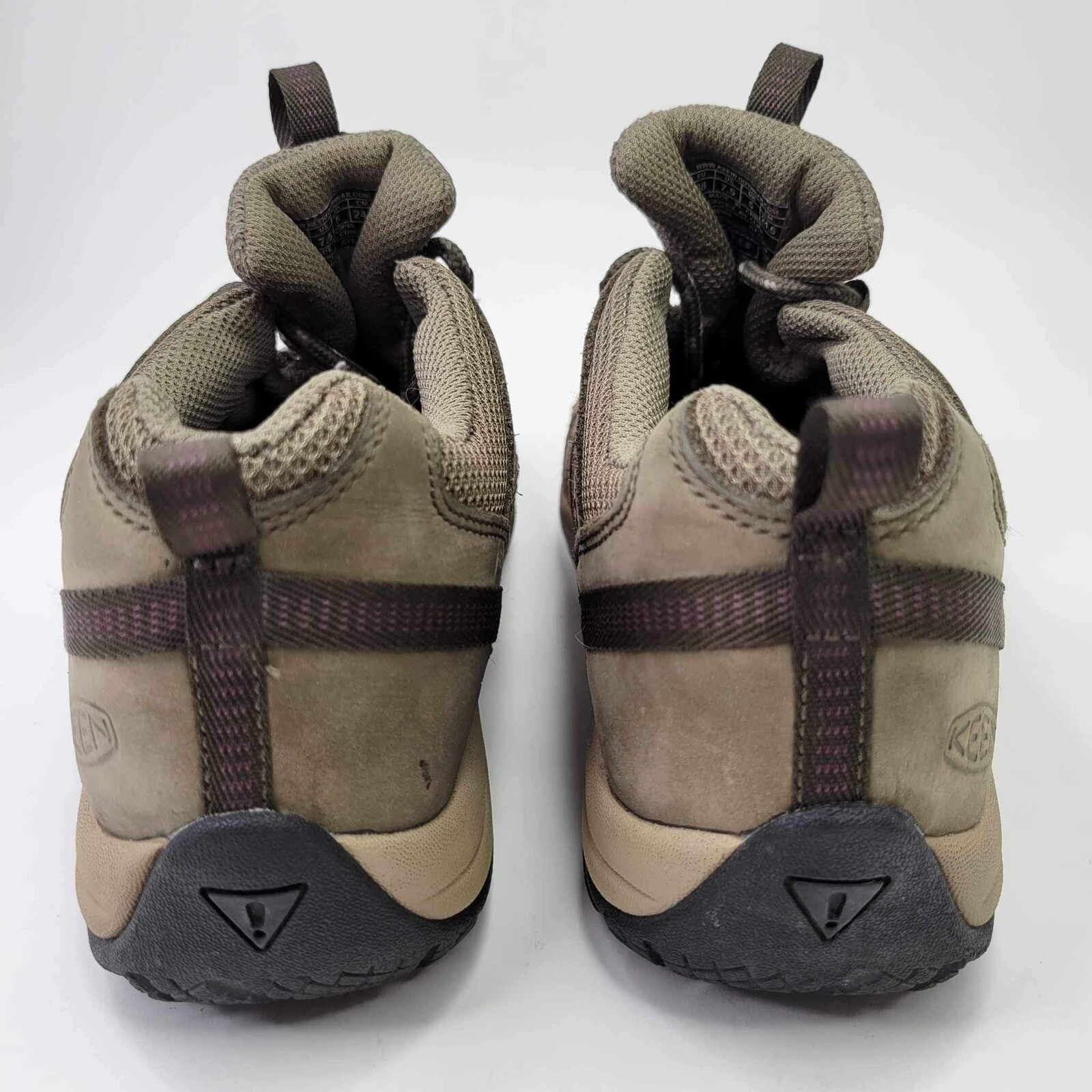 Sneakers da trekking KEEN da donna Voyageur marroni da campeggio taglia 7 5 pelle