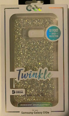 NEW Case-Mate Twinkle Case for Samsung Galaxy S10e - Stardust Clear Iridescent