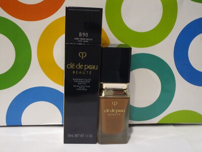 SHISEIDO ~ CLE DE PEAU BEAUTE MATTE FLUID FOUNDATION ~ B 90 VERY DEEP BEIGE