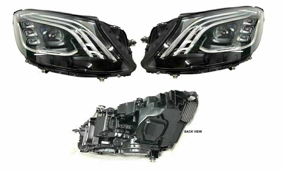 Aftermarket "Maybach" Style Headlights + Taillights For Mercedes-Benz S-Class - Image 2 of 4