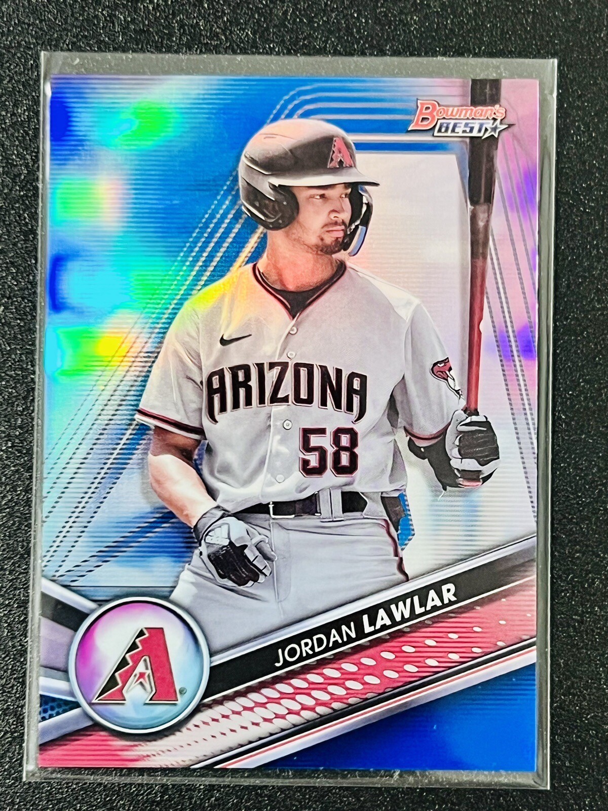 Jordan Lawlar 2022 Bowman's Best /150 Blue Refractor Parallel #TP-4 Prospect