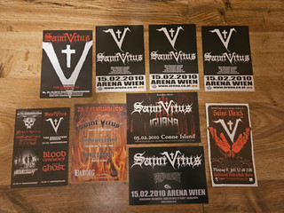 9 SAINT VITUS 2010 EUROPEAN SHOW FLYERS doom metal NEUROSIS GHOST ULVER