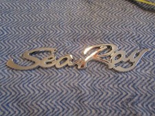 SEARAY SEA RAY BOAT MARINE SUNDANCER CHROME SCRIPT LOGO EMBLEM NAMEPLATE NEW