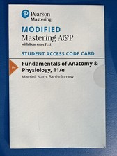Mastering A&P Student Access Card - Fundamentals of Anatomy & Physiology 11th Ed