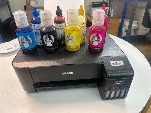 Sublimation Epson EcoTank ET-1810 Printer with "A SUB" Branded Inks Bottles