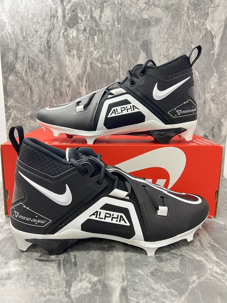 Nike Alpha Menace Pro 3 Mid Men\'s Size 11 Black Football Cleats CT6649-001 s-l400.jpg main image 3