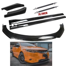 For Kia Forte Front Rear Bumper Lip Splitter Spoiler Kit Side Skirt Body H