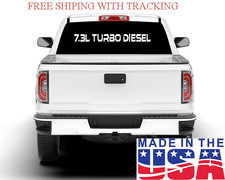 7.3l Turbo Diesel Sticker Windshield Soot Crew Cab Truck Smoke