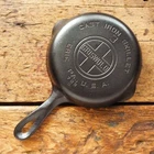 Vintage GRISWOLD Cast Iron SKILLET Frying Pan # 3 LARGE BLOCK LOGO - Ironspoon