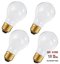 A19 Frosted Incandescent Light Bulbs, 40W Equivalent E26 Base Dimmable