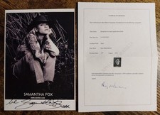 Samantha Fox Singer Model Signed Autograph Photograph COA