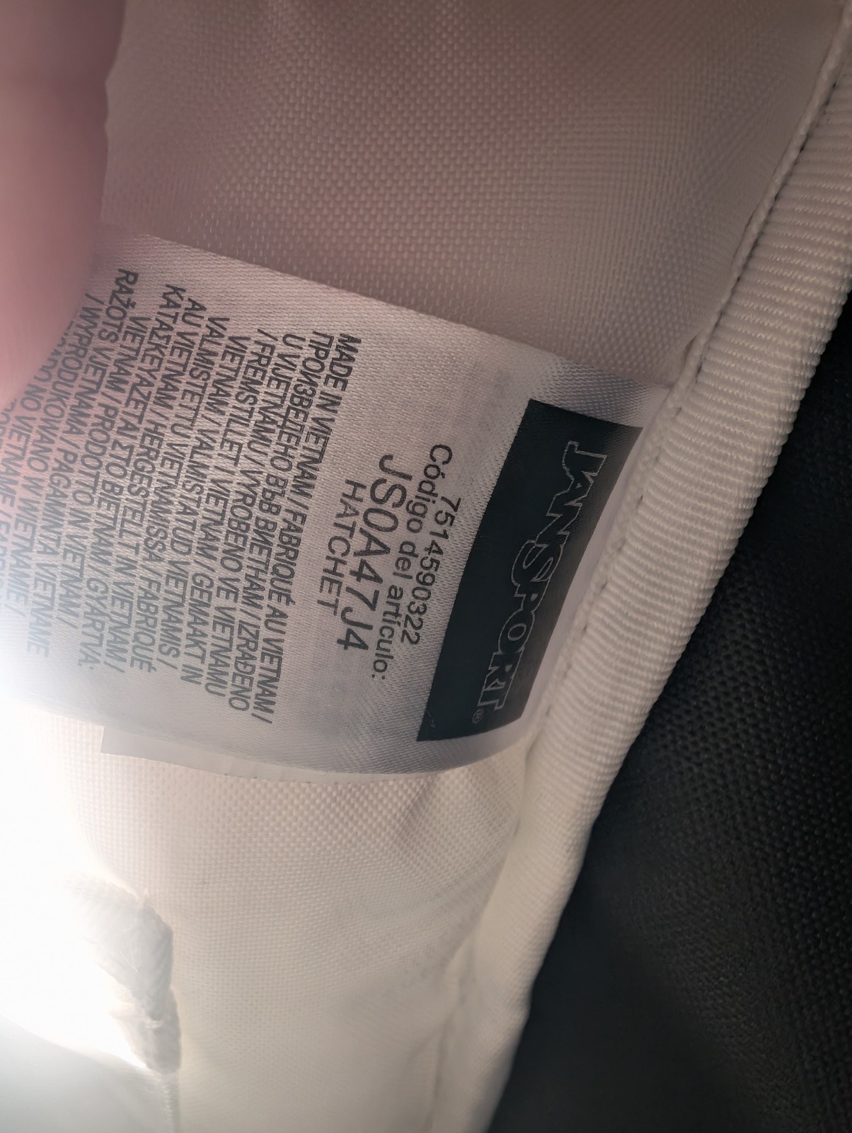 Jansport Hatchet Backpack Solid Black Canvas Padd… - image 6