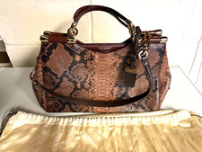 Coach bag snake embossed
