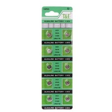 10Pcs/Set Round Coin Batteries LR621 AG1 Alkaline Cell for Watch Accessories