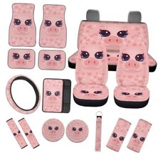 Car Seat Cover Full Set 17 Pcfloor Matscar Seat Cushionsteering Cute Pig Car Seat Cover Full Set 17 Pcfloor Matscar Seat Cushionsteering Cute Pig