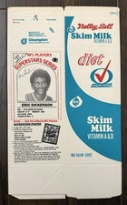Eric Dickerson LA Rams 1986 Valley Bell NFL Players diet Skim Milk Carton 21 SMU