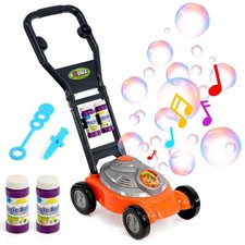 Kids Bubble Mower Machine Toy Lawnmower Outdoor Garden Toys with Solution