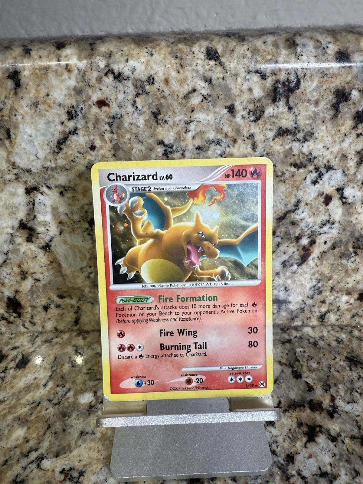 Pokemon Arceus Charizard LV.60 1/99 Holo Card (scratched On Holo)
